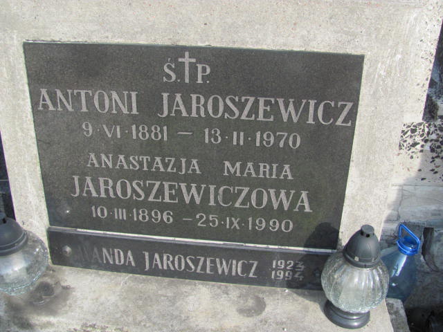 Antoni Jaroszewicz 1881 Warszawa Włochy - Grobonet - Wyszukiwarka osób pochowanych