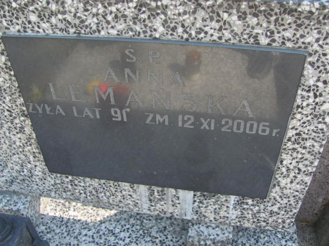 Anna Lemańska 1915 Warszawa Włochy - Grobonet - Wyszukiwarka osób pochowanych