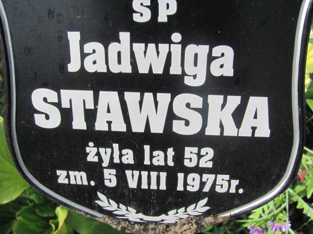 Jadwiga Stawska 1923 Warszawa Włochy - Grobonet - Wyszukiwarka osób pochowanych