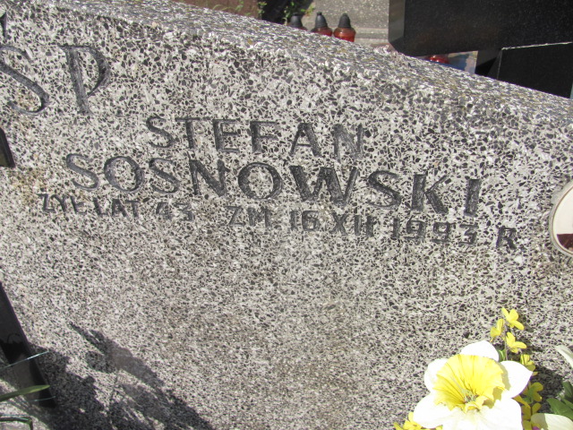 Stefan Sosnowski 1950 Warszawa Włochy - Grobonet - Wyszukiwarka osób pochowanych