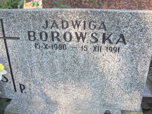 Jadwiga Borowska 1900 Warszawa Włochy - Grobonet - Wyszukiwarka osób pochowanych