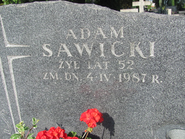 Adam Sawicki 1934 Warszawa Włochy - Grobonet - Wyszukiwarka osób pochowanych