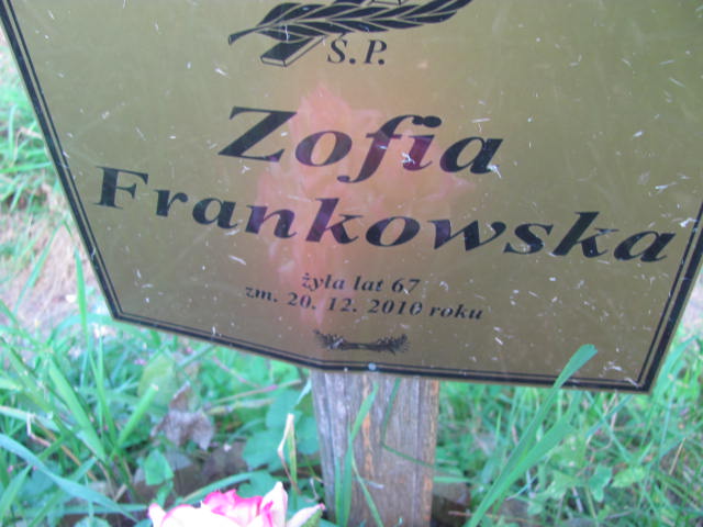 Zofia Frankowska 1943 Warszawa Włochy - Grobonet - Wyszukiwarka osób pochowanych
