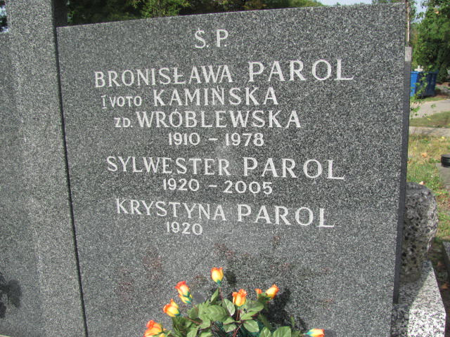 Sylwester Parol 1920 Warszawa Włochy - Grobonet - Wyszukiwarka osób pochowanych