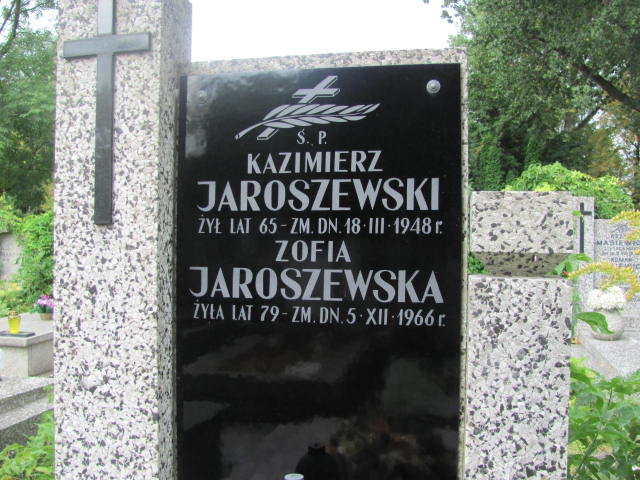 Zofia Jaroszewska 1887 Warszawa Włochy - Grobonet - Wyszukiwarka osób pochowanych