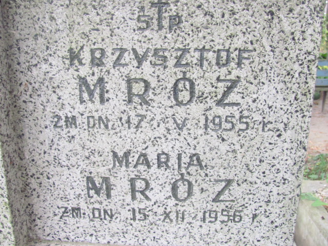 C Mróz 1956 Warszawa Włochy - Grobonet - Wyszukiwarka osób pochowanych
