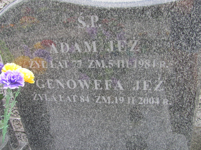 Adam Jeż 1907 Warszawa Włochy - Grobonet - Wyszukiwarka osób pochowanych